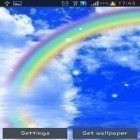 Neben Live Wallpapern für Android Frühlingsblumen: Magie kannst du die apk des Hintergrunds Regenbogen gratis herunterladen.