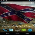 Neben Live Wallpapern für Android Schwäne  kannst du die apk des Hintergrunds Flagge der Rebellen gratis herunterladen.