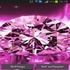 Neben Live Wallpapern für Android Musikuhr  kannst du die apk des Hintergrunds Funkelnde Diamanten gratis herunterladen.