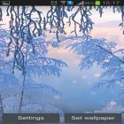 Neben Live Wallpapern für Android Schwerter im Gras  kannst du die apk des Hintergrunds Schneeweiß im Winter gratis herunterladen.