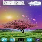 Neben Live Wallpapern für Android Schwarz und Pink kannst du die apk des Hintergrunds Frühlingsbäume gratis herunterladen.