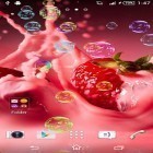 Neben Live Wallpapern für Android Blumen Analoguhr  kannst du die apk des Hintergrunds Erdbeeren gratis herunterladen.