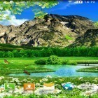 Neben Live Wallpapern für Android Landschaft  kannst du die apk des Hintergrunds Sommerlandschaft gratis herunterladen.