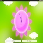 Neben Live Wallpapern für Android Meine Blume kannst du die apk des Hintergrunds Sonniges Wetter: Uhr gratis herunterladen.