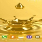Neben Live Wallpapern für Android Zarte Schönheit: Blume kannst du die apk des Hintergrunds Gold gratis herunterladen.
