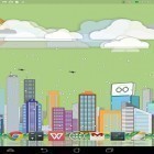 Neben Live Wallpapern für Android Der Mond  kannst du die apk des Hintergrunds Zeichentrick-Landschaft gratis herunterladen.