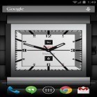 Neben Live Wallpapern für Android Ozeanwellen  kannst du die apk des Hintergrunds Quadratische Uhr Lite gratis herunterladen.