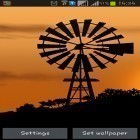 Neben Live Wallpapern für Android Leuchten  kannst du die apk des Hintergrunds Windmühle gratis herunterladen.