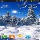 Neben Live Wallpapern für Android Goldene Apple Uhr kannst du die apk des Hintergrunds Winter: Kalte Sonne gratis herunterladen.