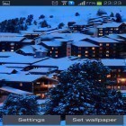 Neben Live Wallpapern für Android Erstaunliches Land kannst du die apk des Hintergrunds Nächtliche Winterberge gratis herunterladen.