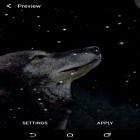 Neben Live Wallpapern für Android Eule  kannst du die apk des Hintergrunds Wolf und Mond gratis herunterladen.
