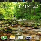 Neben Live Wallpapern für Android Natur  kannst du die apk des Hintergrunds Wunderbarer Waldfluss gratis herunterladen.