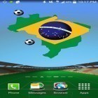 Neben Live Wallpapern für Android Verträumte Uhr: Weihnachten kannst du die apk des Hintergrunds Brasilien: Weltmeisterschaft gratis herunterladen.