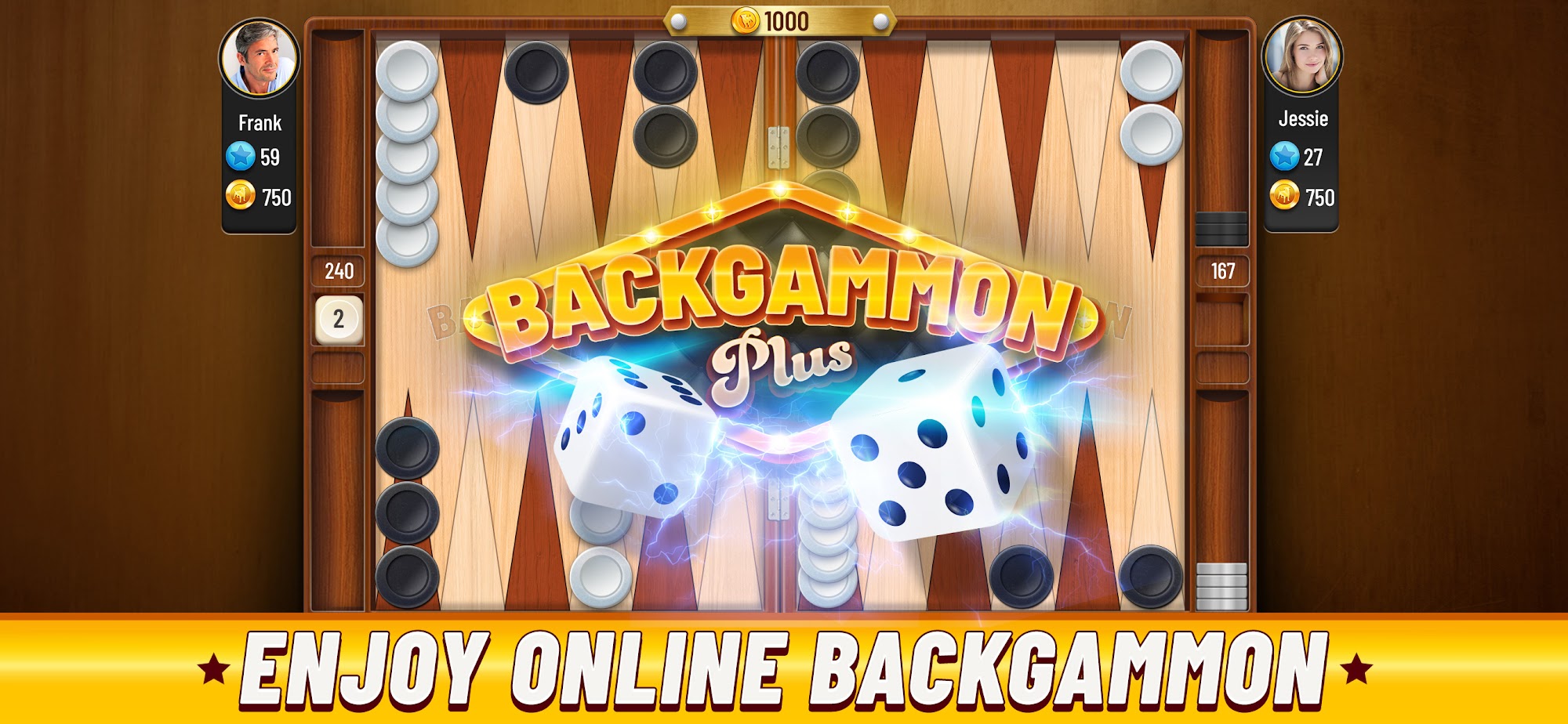 Download Backgammon Plus - Board Game für Android kostenlos.