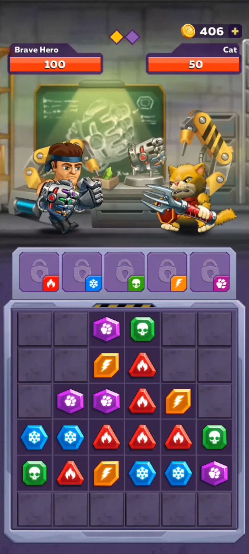 Download Battle Lines: Puzzle Fighter für Android kostenlos.