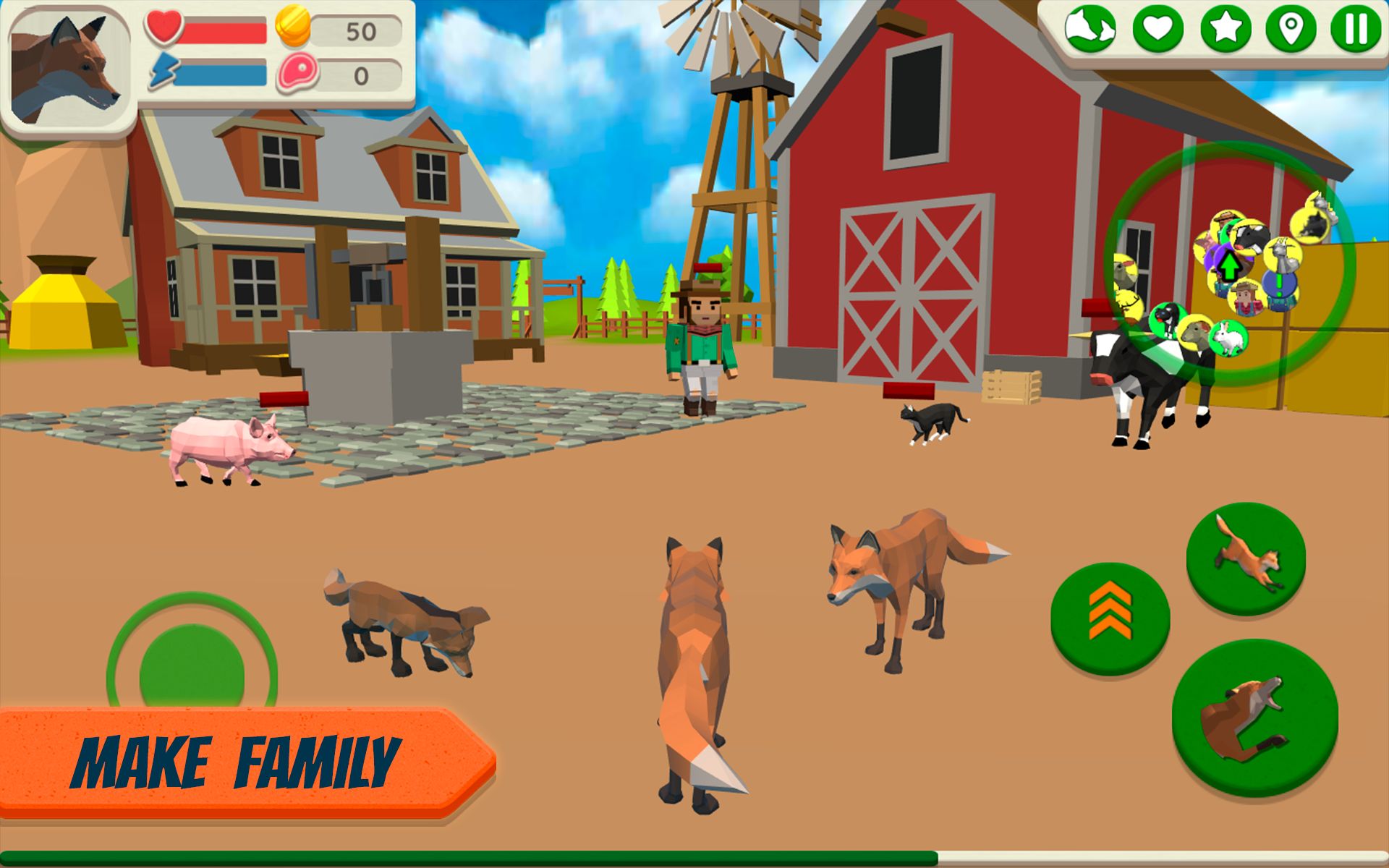 Download Fox Family - Animal Simulator für Android kostenlos.