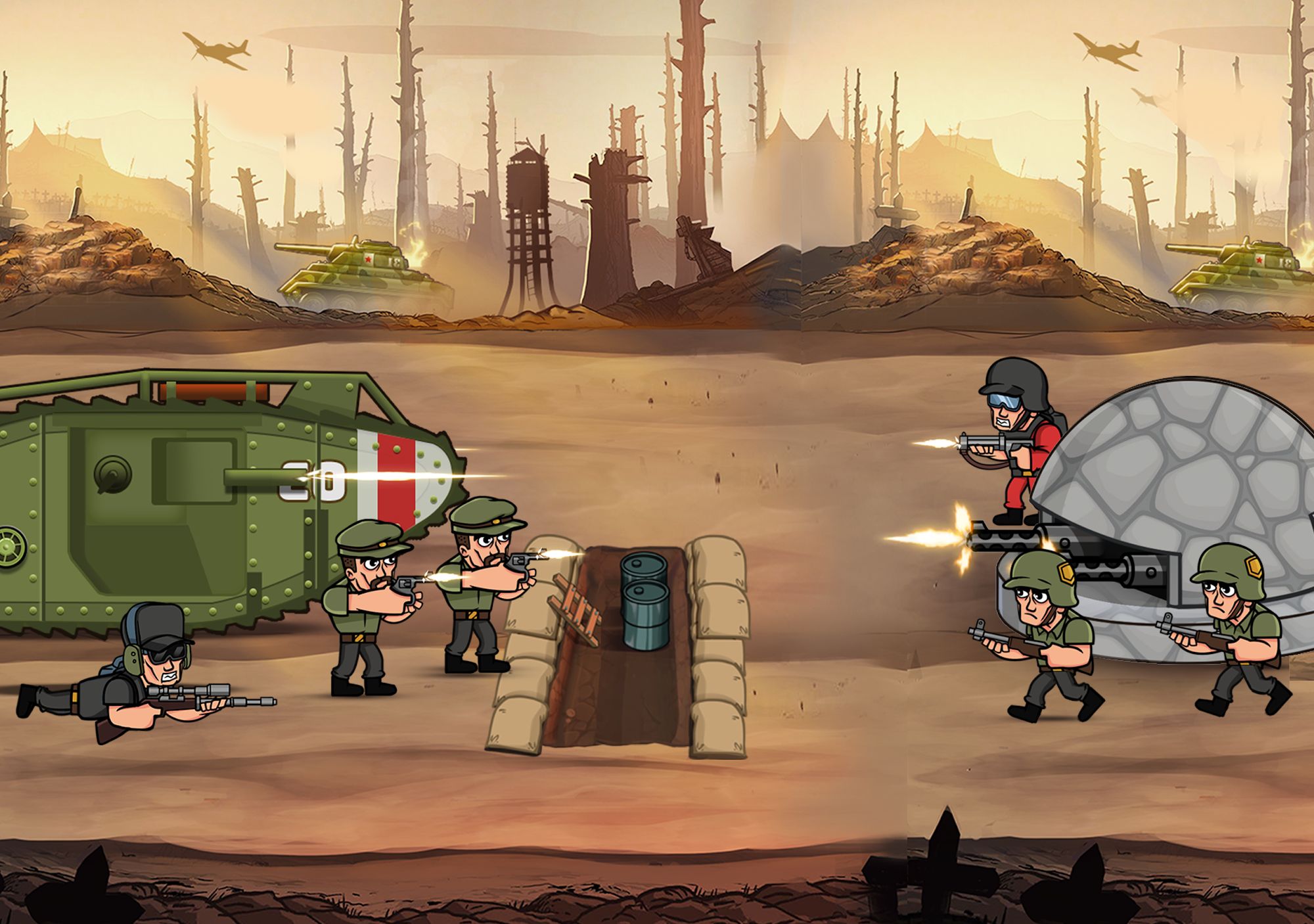 Download War Strategy Game: RTS WW2 für Android kostenlos.
