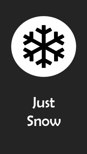 Kostenlos das Arbeiten mit Grafiken app Just Snow: Fotoeffekte  für Android Handys und Tablets herunterladen.