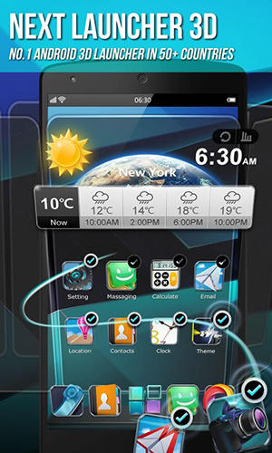 Kostenlos das Lockscreen app Next Launcher 3D für Android Handys und Tablets herunterladen.