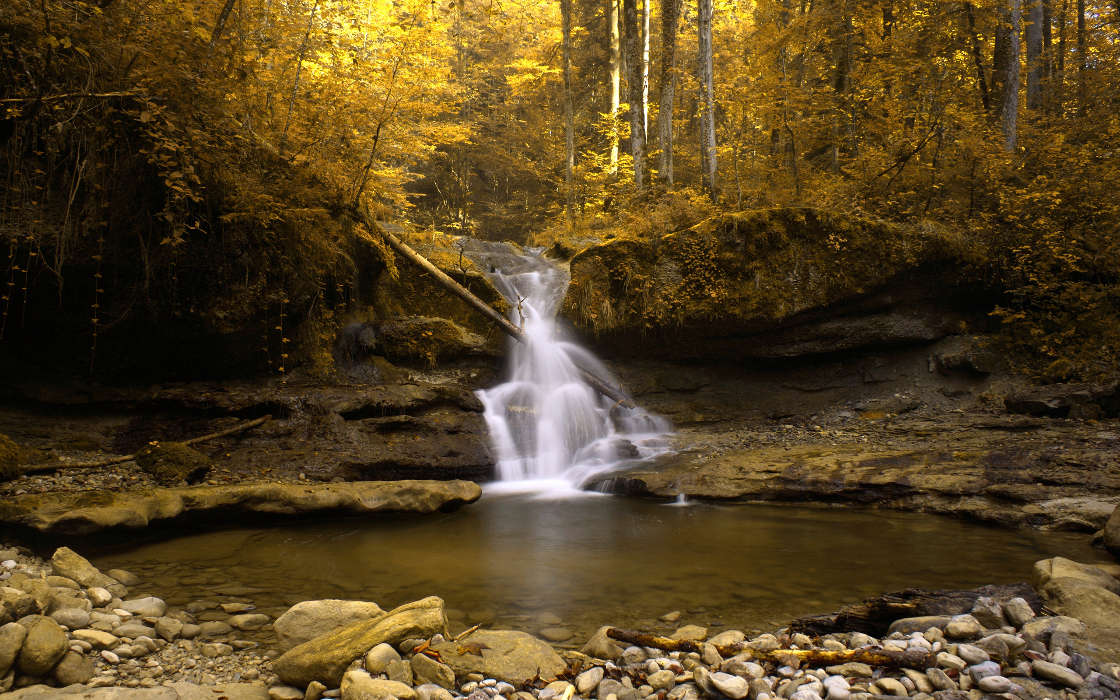 Herbst,Wasserfälle,Landschaft,Flüsse,Bäume