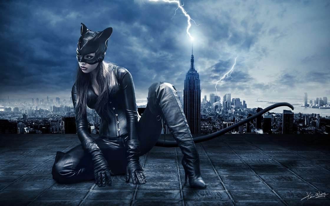 Menschen,Mädchen,Catwoman