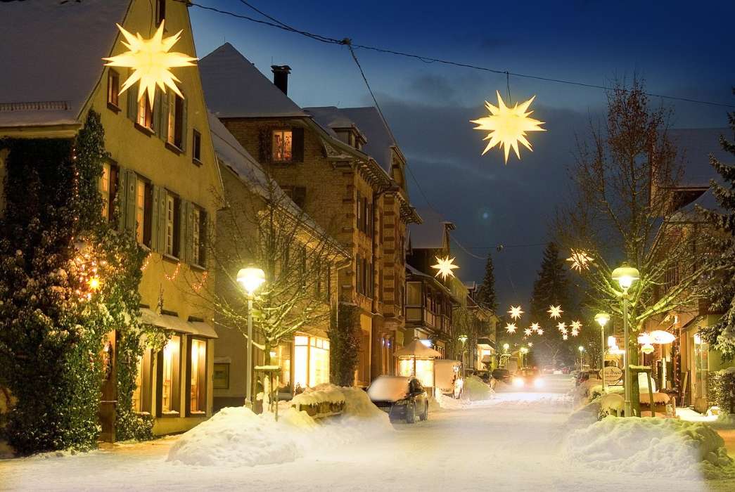 Feiertage,Landschaft,Winterreifen,Häuser,Roads,Neujahr,Schnee,Weihnachten