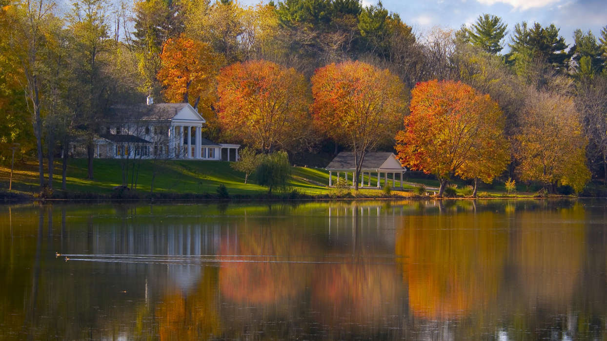 Häuser,Herbst,Landschaft