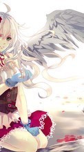 Lade kostenlos Hintergrundbilder Anime,Mädchen,Engel für Handy oder Tablet herunter.