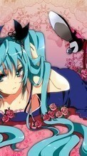 Lade kostenlos Hintergrundbilder Anime,Mädchen,Miku Hatsune,Vocaloids für Handy oder Tablet herunter.