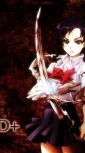 Lade kostenlos Hintergrundbilder Anime,Mädchen,Swords,Männer,Blut für Handy oder Tablet herunter.