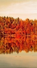 Lade kostenlos 800x480 Hintergrundbilder Landschaft,Wasser,Bäume,Herbst,Seen für Handy oder Tablet herunter.