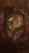 Lade kostenlos Hintergrundbilder Wappen,Hintergrund,UdSSR für Handy oder Tablet herunter.