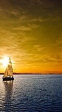 Lade kostenlos Hintergrundbilder Yachts,Landschaft,Sunset für Handy oder Tablet herunter.