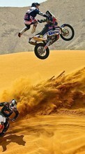 Lade kostenlos Hintergrundbilder Sport,Transport,Menschen,Motorräder,Wüste,Motocross für Handy oder Tablet herunter.