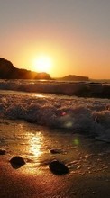 Lade kostenlos Hintergrundbilder Landschaft,Wasser,Sunset,Sea,Sun,Strand für Handy oder Tablet herunter.