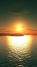Lade kostenlos Hintergrundbilder Landschaft,Wasser,Sunset,Sea,Sun für Handy oder Tablet herunter.