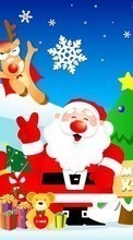Lade kostenlos Hintergrundbilder Feiertage,Neujahr,Weihnachtsmann,Weihnachten,Bilder für Handy oder Tablet herunter.