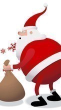 Lade kostenlos Hintergrundbilder Feiertage,Neujahr,Weihnachtsmann,Weihnachten für Handy oder Tablet herunter.