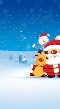 Lade kostenlos Hintergrundbilder Feiertage,Winterreifen,Weihnachtsmann,Schnee,Weihnachten,Bilder für Handy oder Tablet herunter.