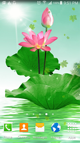 Kostenlos Live Wallpaper Lotus  für Android Smartphones und Tablets downloaden.