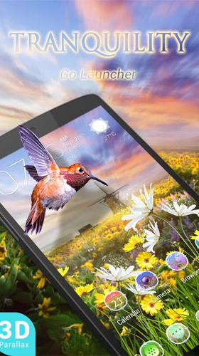 Kostenlos Live Wallpaper Gelassenheit 3D  für Android Smartphones und Tablets downloaden.