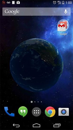 Kostenlos Live Wallpaper Universum 3D  für Android Smartphones und Tablets downloaden.