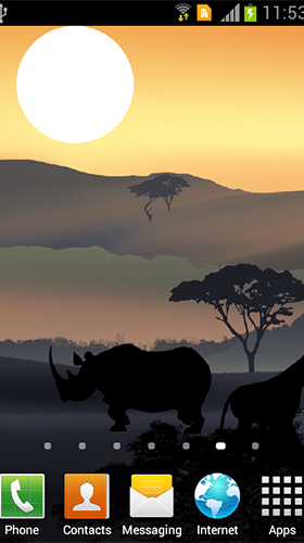 Android Hintergrundbilder Afrikanischer Sonnenuntergang  kostenlos auf den Desktop herunterladen. 