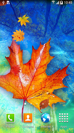 Download Landschaft Live Wallpaper Herbstlaub für Android kostenlos.