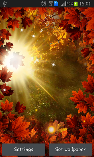 Download Landschaft Live Wallpaper Herbstsonne für Android kostenlos.