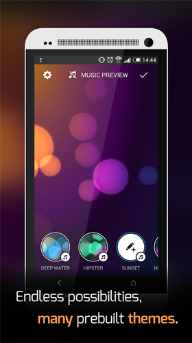 Android Hintergrundbilder Schöner Musik Visualizer  kostenlos auf den Desktop herunterladen. 