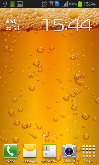 Download Live Wallpaper Bier für Android 4.4.2 kostenlos.