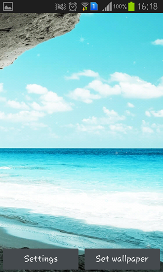 Download Landschaft Live Wallpaper Blauer Ozean für Android kostenlos.