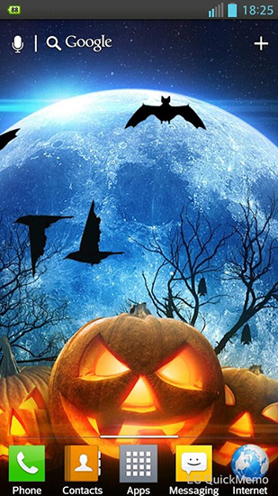 Kostenlos Live Wallpaper Halloween HD für Android Smartphones und Tablets downloaden.