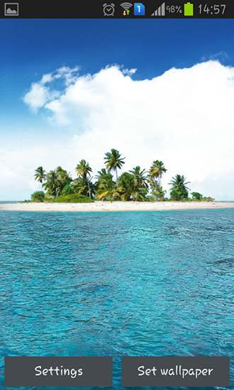 Download Landschaft Live Wallpaper Insel HD für Android kostenlos.